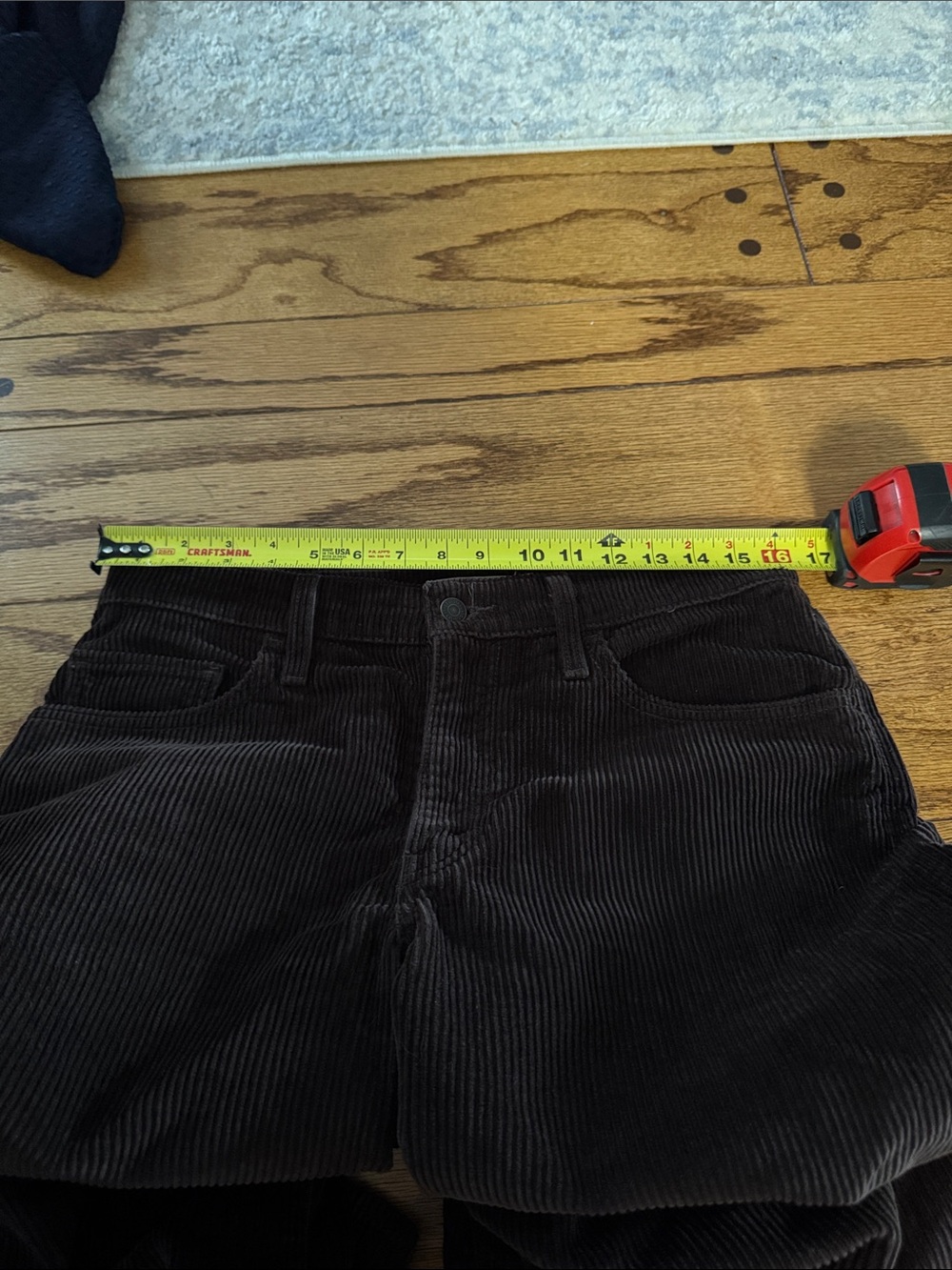 Levi’s BAGGY DAD CORDUROY WOMEN'S PANTS Brown Size 28 - Picture 8 of 9